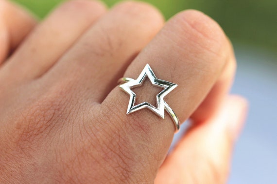 ★TATIANA★ (Silver 925) Star Pattern Daily Ring CR1826 Designer fashion, Seoul-fully created | W Concept