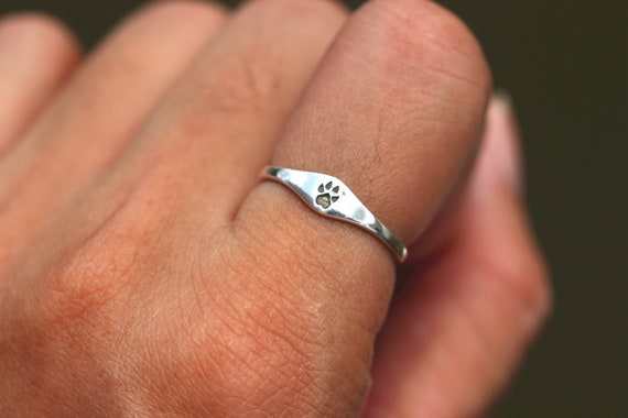 925 anillo de pie de plata anillo de casco de caballo anillo de la pata de