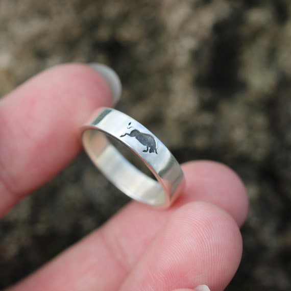 スターリングシルバーの雄牛の指輪：動物のジュエリー、牛の