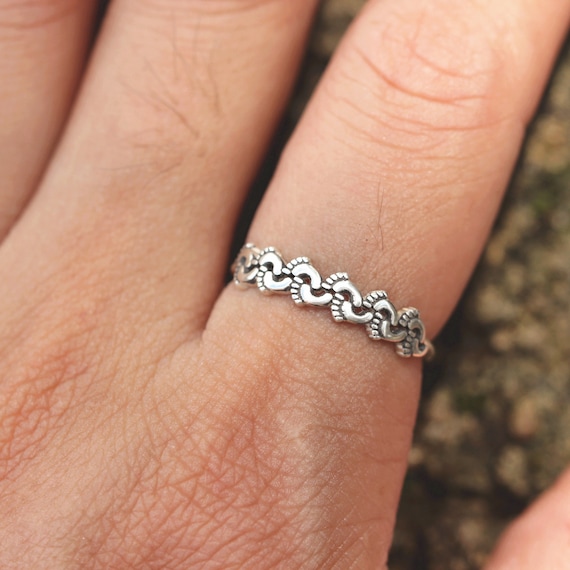 Baby feet ring best sale