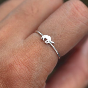 Sterling Silver Camel Ring: Animal Jewelry, Midi Ring