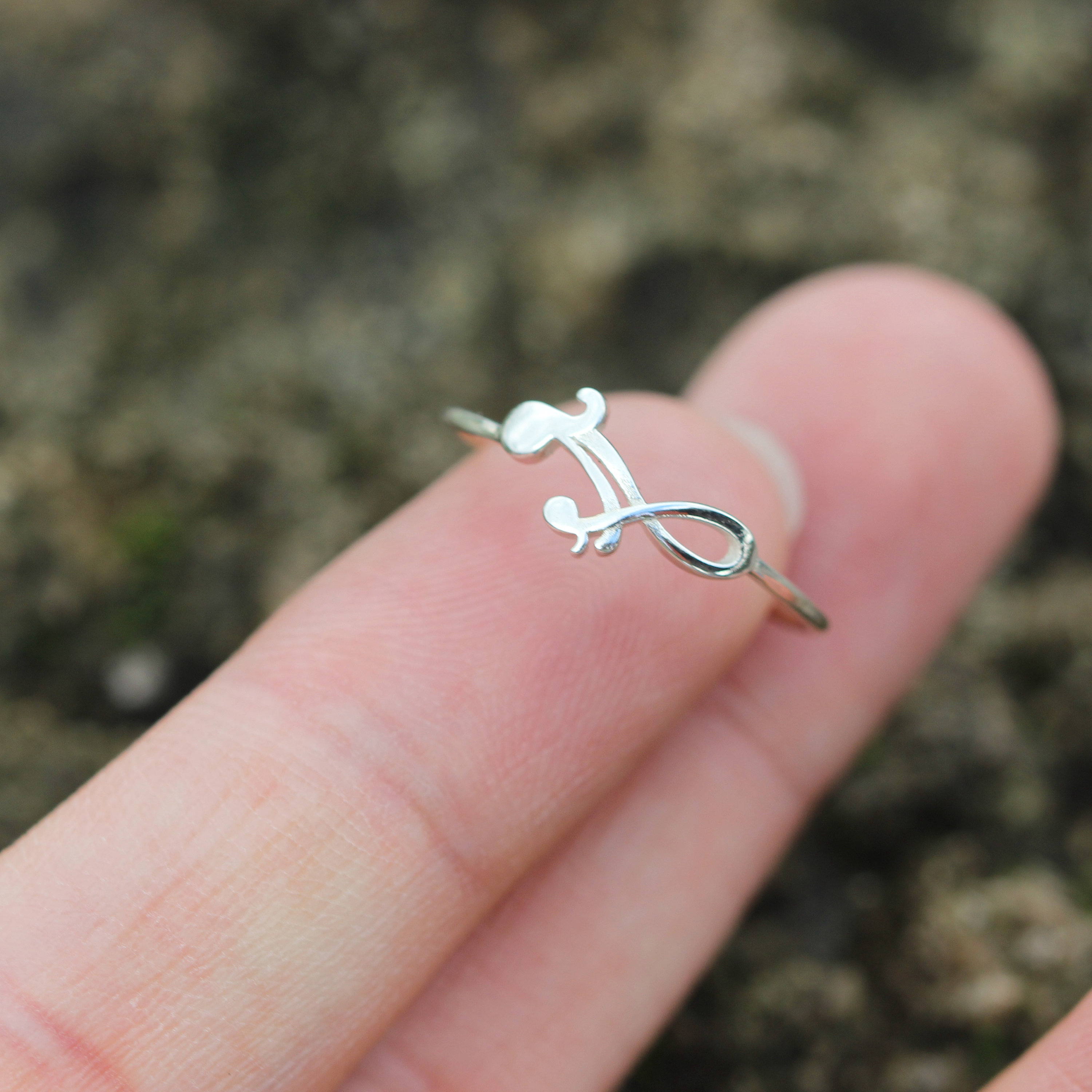 Midi plata madre e hijo hijo o hija anillo infinito mama y anillo de bebe anillo de plata de ley regalos del dia de la madre Etsy Mexico