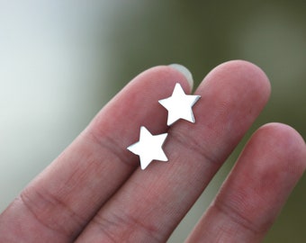 925 silver star Earrings