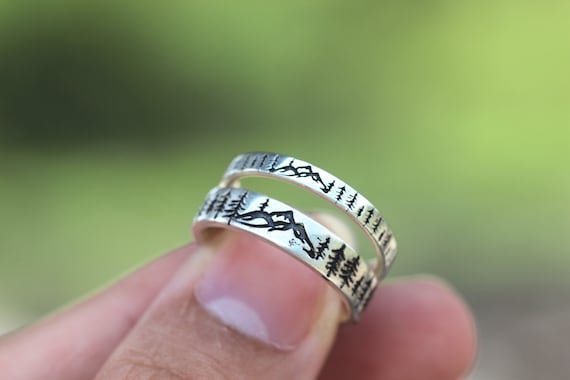 最高の品質 Ring Tree Evergreen Silver 925 Solid Nature Ring Forest Ring アクセサリー