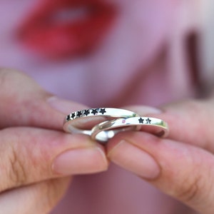 Sterling Silver Custom Minimal Star Ring - Etsy