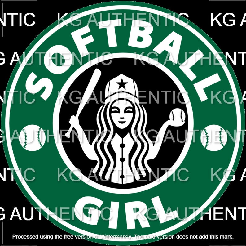 Softball Girl Coffee PNG Etsy