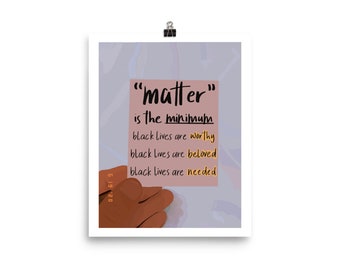 Matter is the Minimum Wall Art Print | Home Decor, Wall Print, Illustration Print