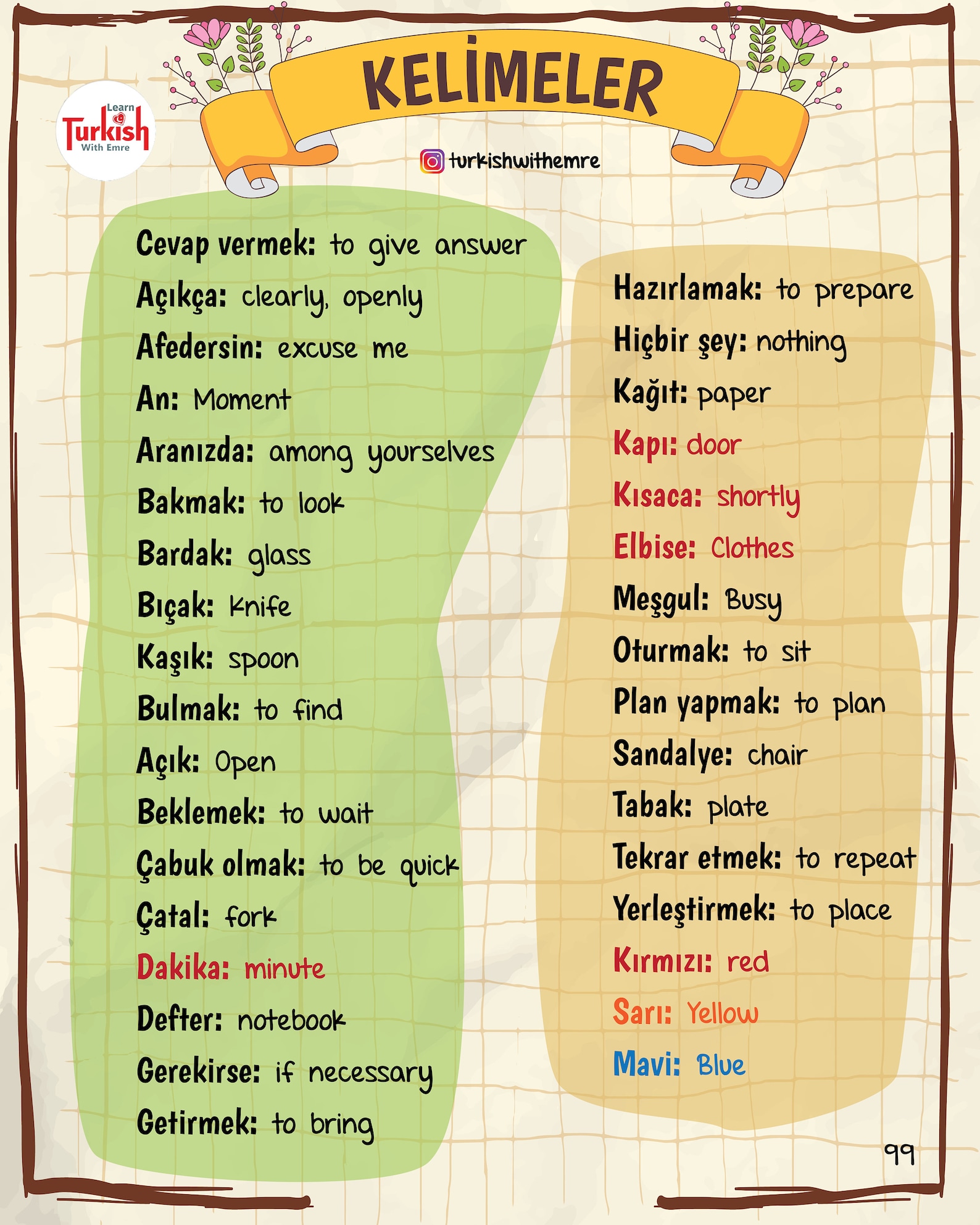 Learn Turkish 3 book series PDF Etsy