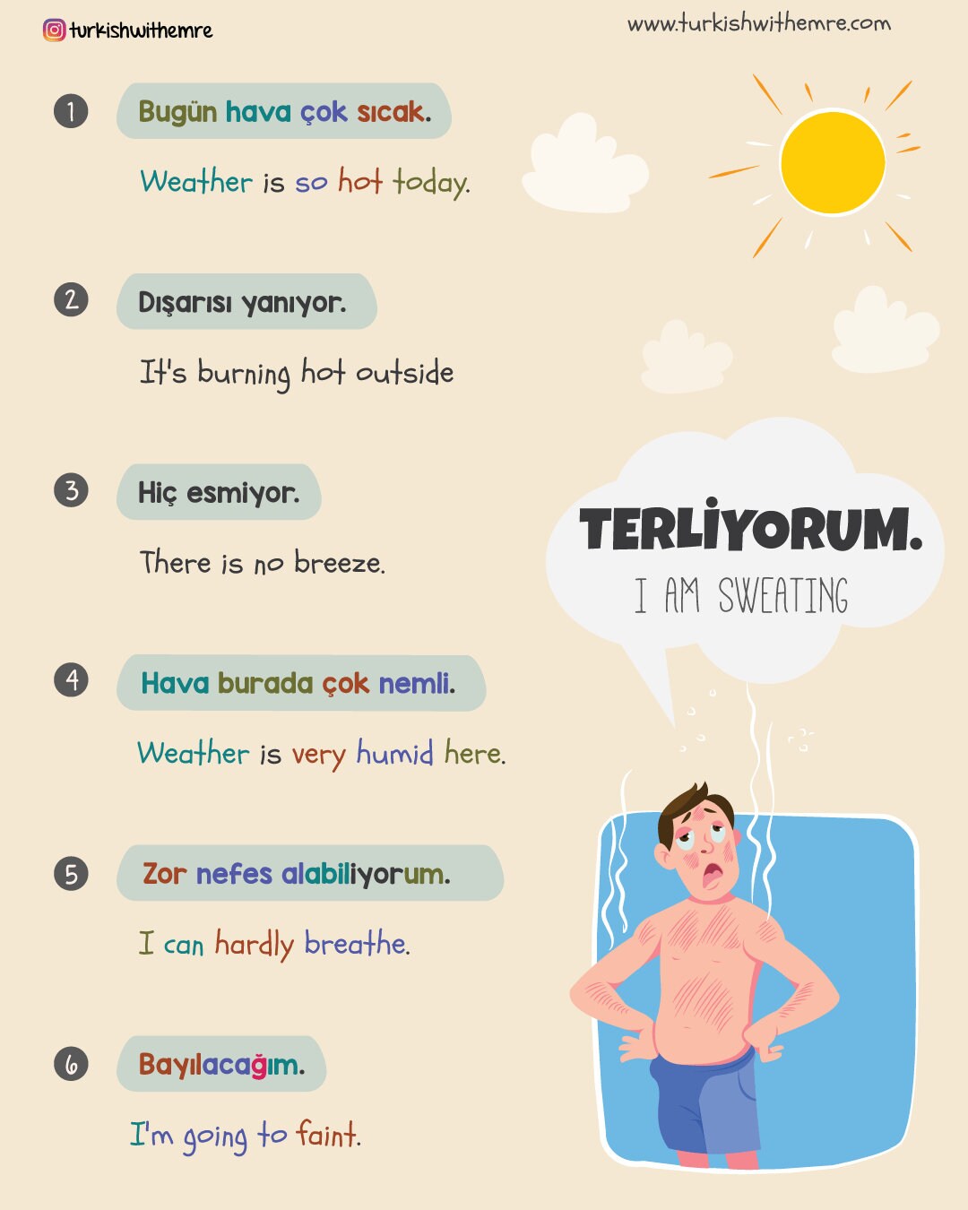 Common Turkish Phrases - Etsy