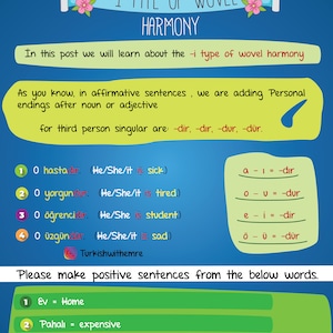 Türkisch Grammatik Heft A1 PDF Bild 2