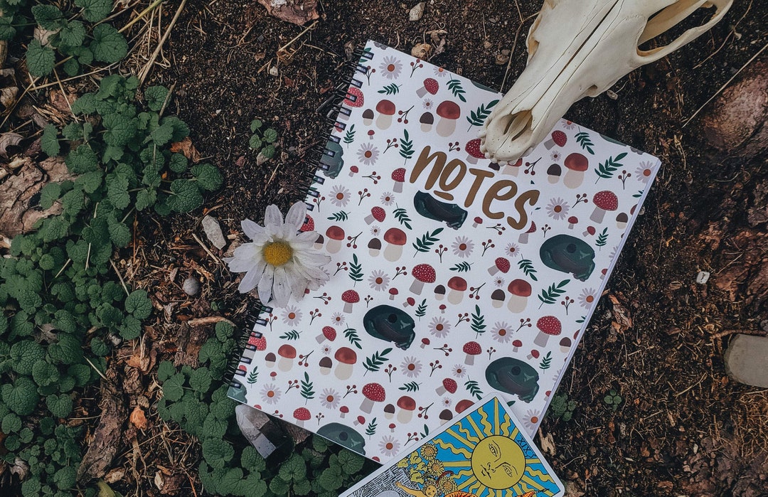Cottage Core Notebook | Frog Notebook | Nature Notebook | Mushroom ...