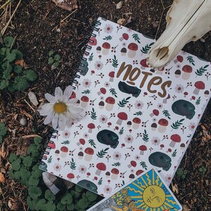 Cottage Core Notebook | Frog Notebook | Nature Notebook | Mushroom Notebook | Frog Gifts | Witchy Notebook | Cottage Core Gifts