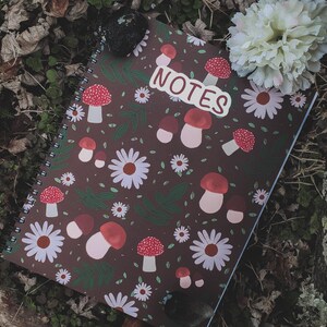 Cottage Core Notebook | Frog Notebook | Nature Notebook | Mushroom Notebook | Frog Gifts | Witchy Notebook | Cottage Core Gifts