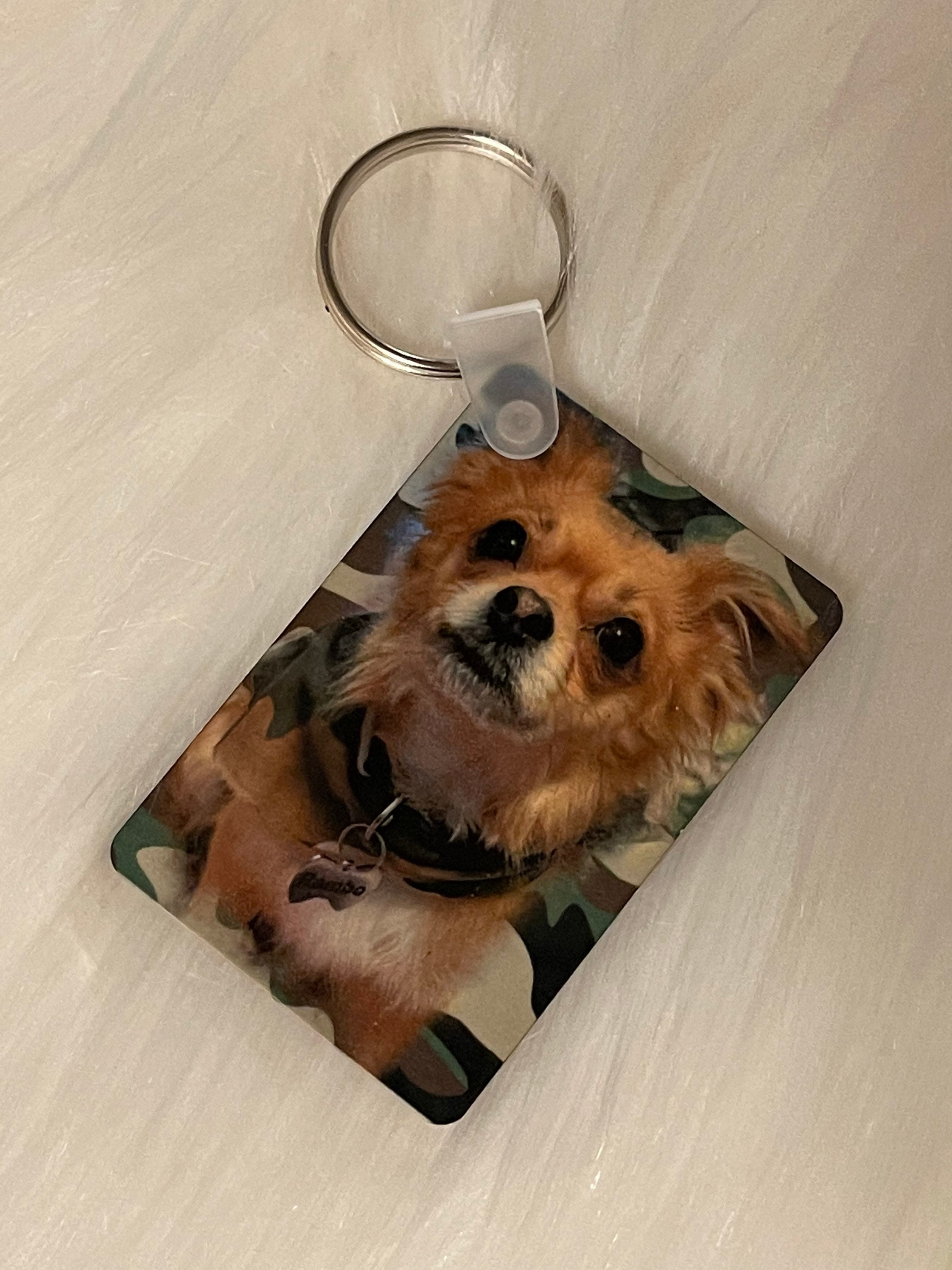 Personalized Pet Keychain Sublimation Keychain Custom Dog Etsy