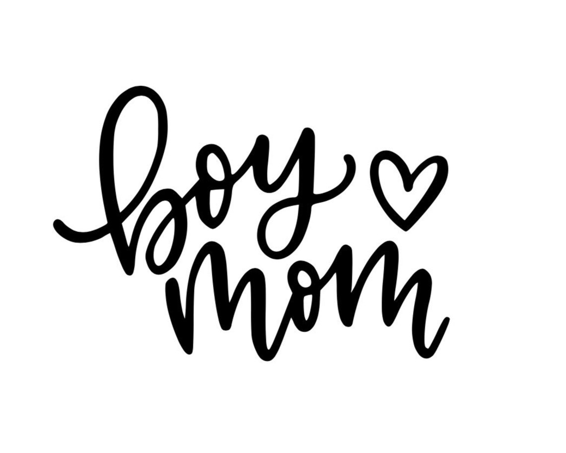 Boy Mom Decal Mama Vinyl Decal Car Sticker Etsy