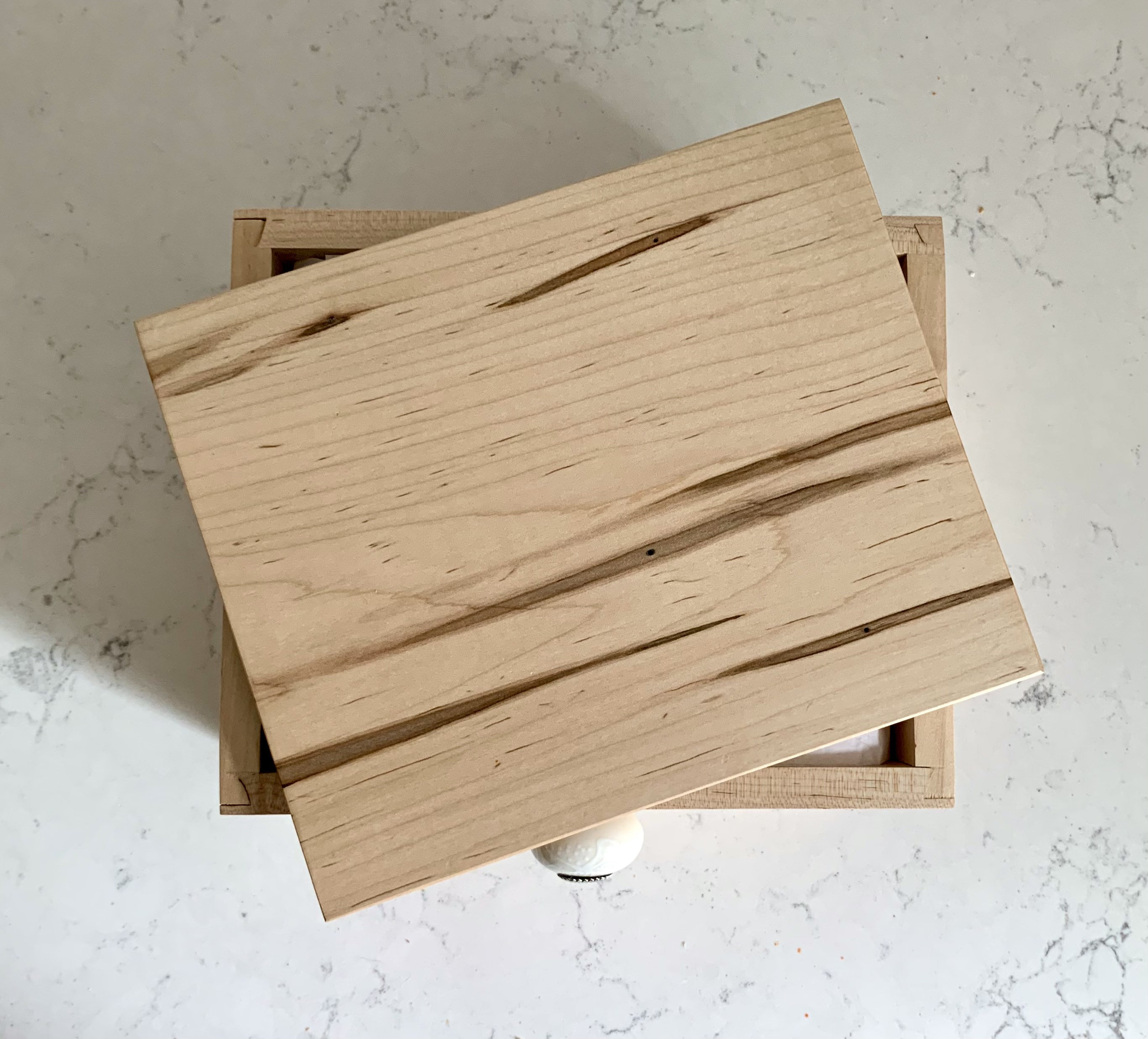 Caja de regalo de recuerdo de madera terminada con una | Etsy
