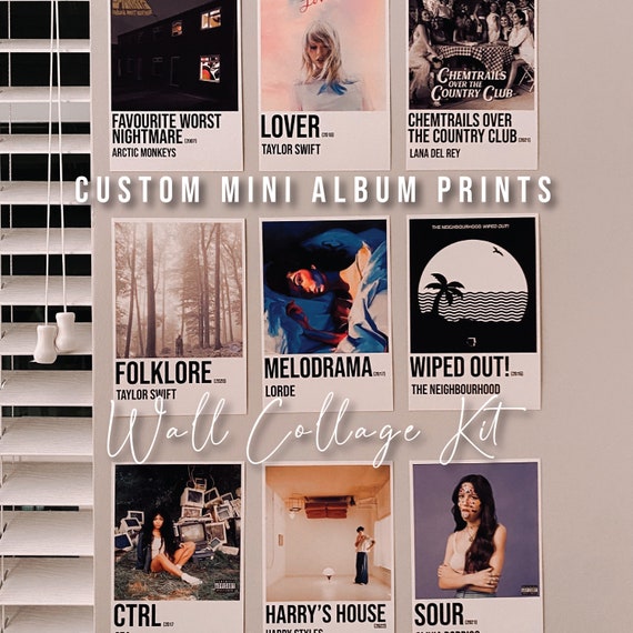 Custom Mini Album Wall Collage Kit Aesthetic Music Poster Etsy