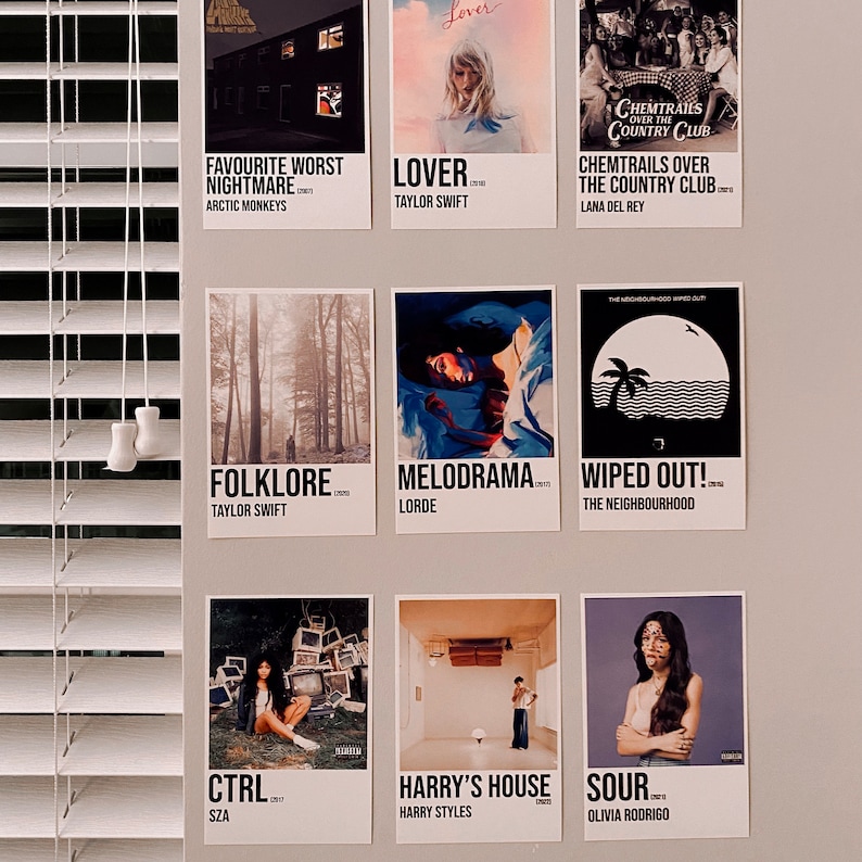 Custom Mini Album Wall Collage Kit Aesthetic Music Poster Etsy