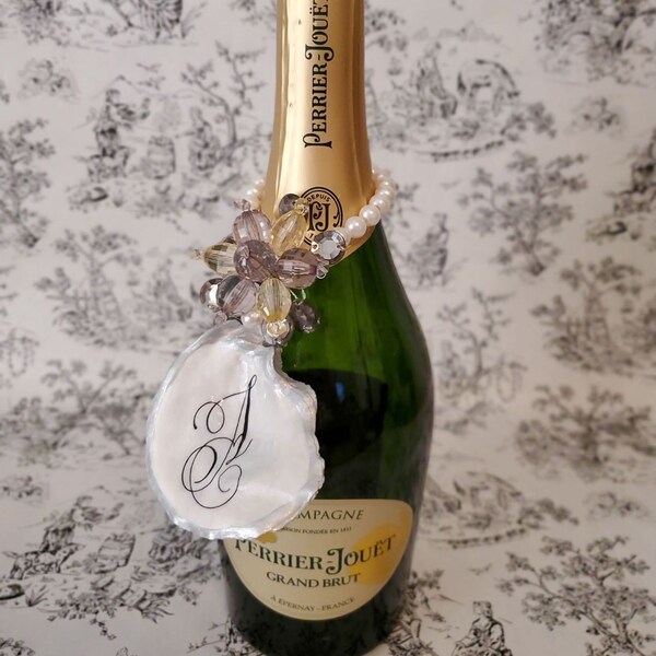 Decoupage Champagne Bottle Etsy