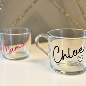 Personalised Glass Mug | Personalised Gift | Home Gift | Gift for her | Glass Mug | Bridal Party