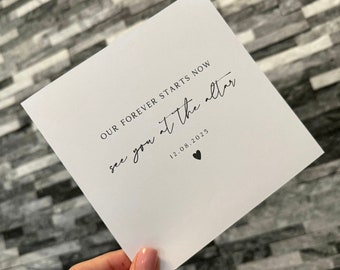 Personalised Wedding Day Card: See You At The Altar