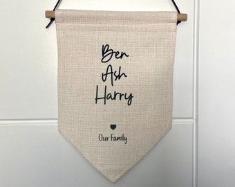 Custom Family Flag | Etsy