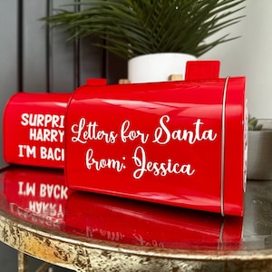 Personalised Letter to Santa Post Box | Christmas Letter | Christmas Gift | Christmas Box | Red Post Box | Christmas Novelty Gift | Advent