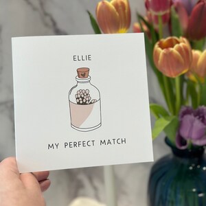 Die Perfekte Spielkarte | Valentinstag Karte | Jubiläumsgeschenke | Luxus Karte + Umschlag | Hergestellt in Großbritannien
