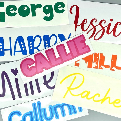 Personalised Water Bottle Vinyl Name Name Labels Perfect for ...