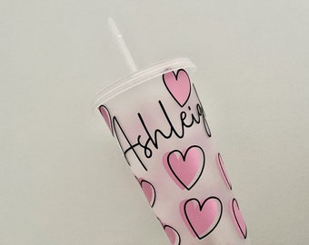 Decal Only Personalised Design Cold Cup | Personalised Cold Cup Sticker | Iced Coffee Cup | Birthday Gift | Starbucks Inspired