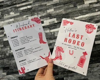 Custom Last Rodeo Hen Party Itinerary: Western Theme