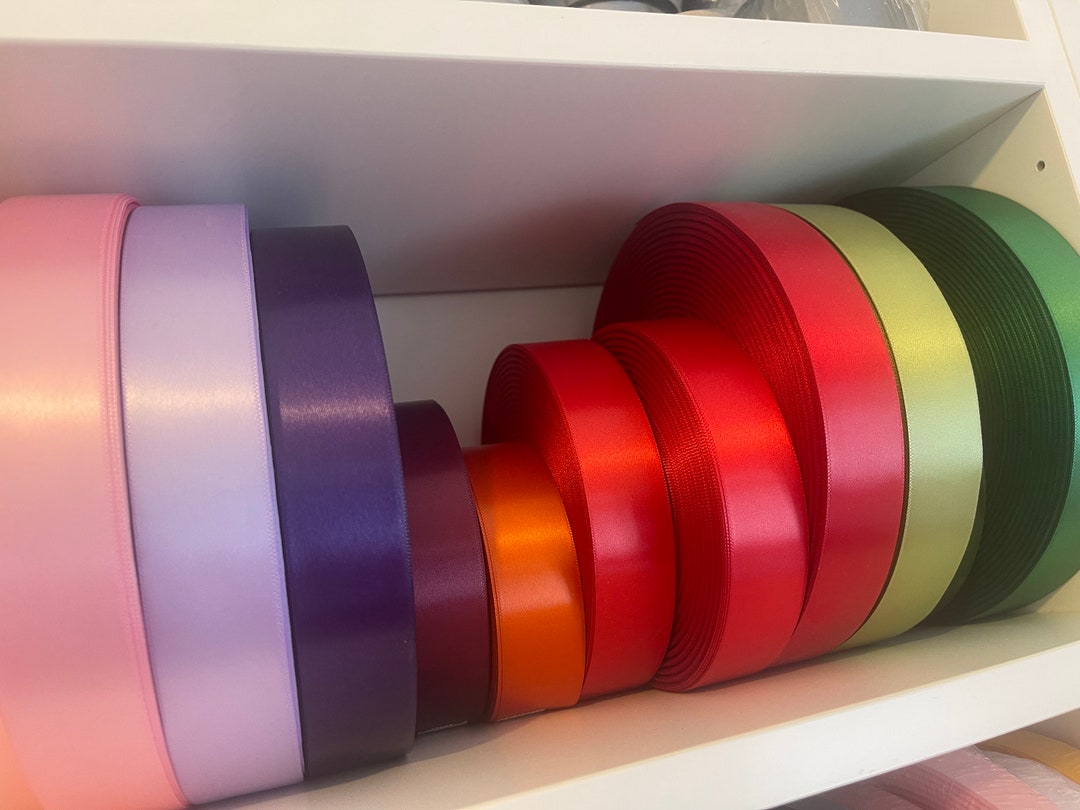 25mm Satin Ribbon | Gift Wrapping & Wedding Favours - Etsy