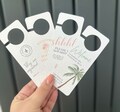 Personalised Hen Weekend Door Hangers: Luxe Textured Card, 4 Designs