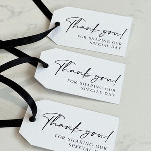Thank You Wedding Tags | Printed Wedding Tags | Gifts Tags