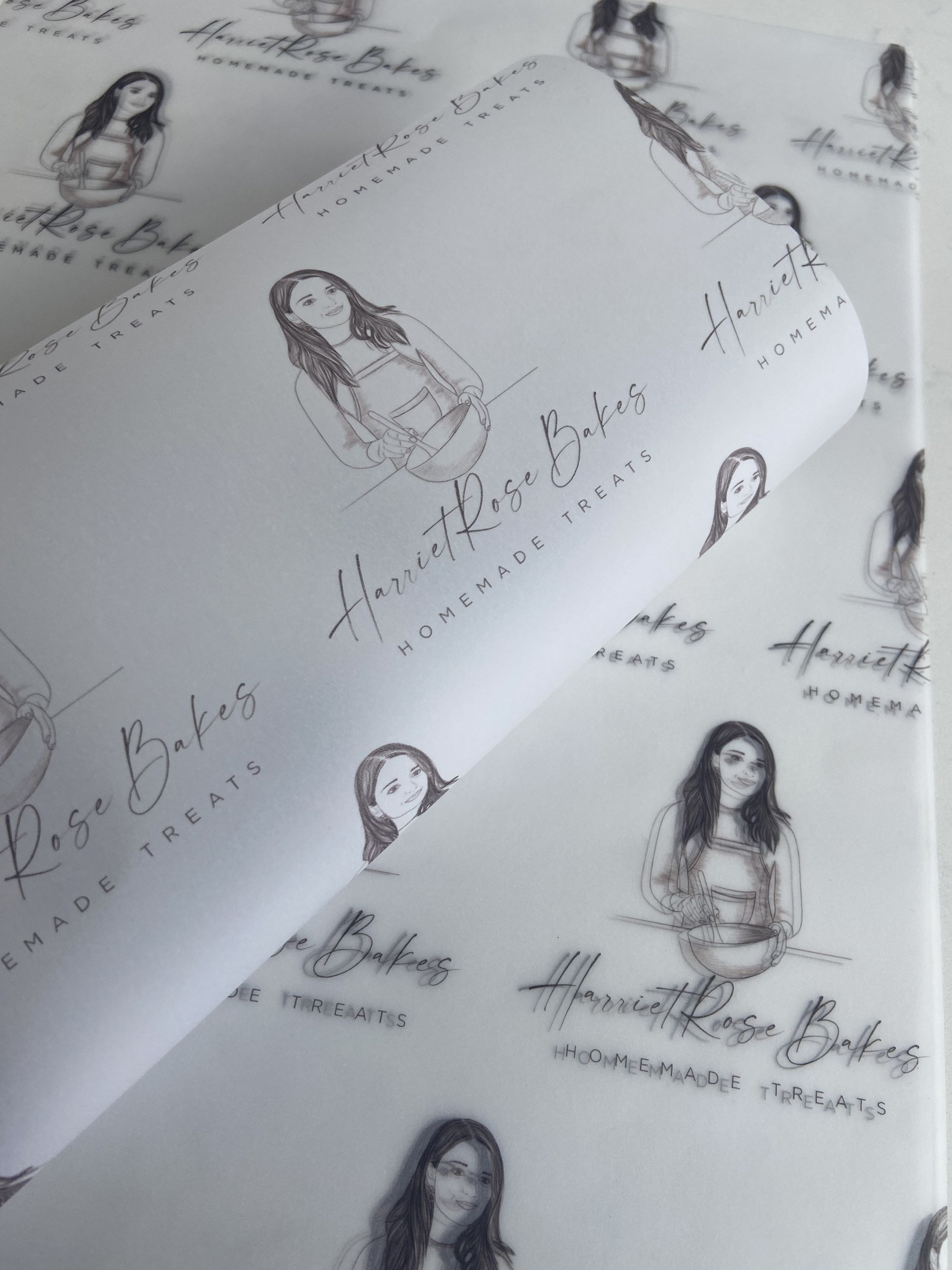 A3 Personalised Vellum Paper Branded Translucent Vellum Etsy UK