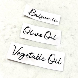 Étiquettes en vinyle personnalisées | Organisation de la cuisine, de la salle de bain et de la maison | Autocollants pour conteneurs | Mots autocollants personnalisés en vinyle | Stickers Mme Hinch