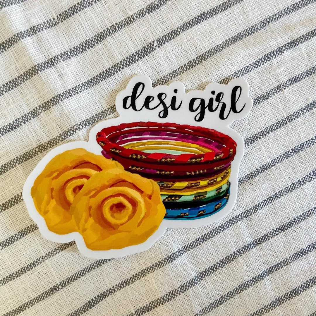 Desi Girl Sticker Desi Sticker Vinyl Sticker Laptop Etsy