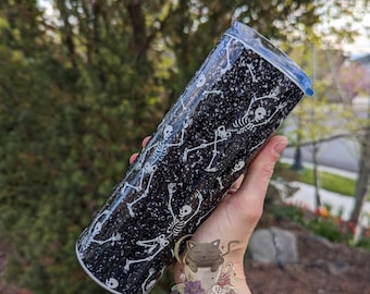 Skeleton Tumbler | Halloween Tumbler | Skeleton Cup