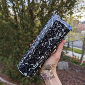 Skeleton Tumbler | Halloween Tumbler | Skeleton Cup