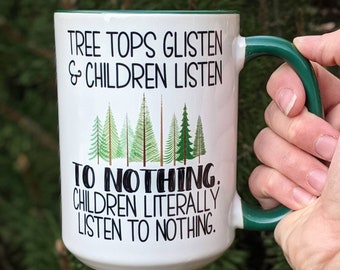 Christmas Coffee Mug | Mom Life Mug | Children Don't Listen | Personalized Mug | 40oz Tumbler