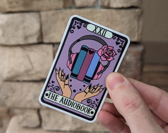 CLEARANCE The Audiobook Sticker | Reader Sticker | Bookish Sticker | Romance Reader Sticker