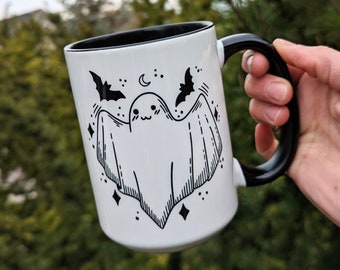 Ghost Coffee Mug | Ghost Cup | Witchy Gift| Halloween Coffee Mug | Personalized Mug