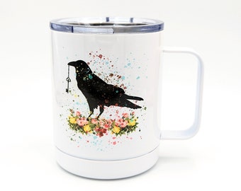 Raven Mug | Witchy Gifts | Fall Mug | Halloween Cup | Personalized Mug