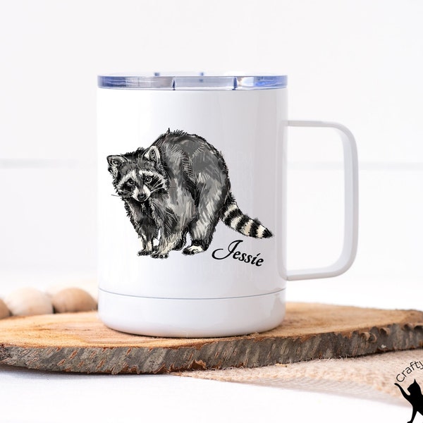 Coffee Mug | Personalized Gift | Raccoon Mug | Travel Mug | Tumbler