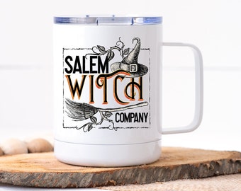 Halloween Coffee Mug | Salem Witch Co | Fall Coffee Mug | Witch Mug | Personalized Mug | Travel Mug