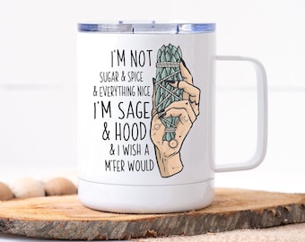 Funny Coffee Mug | Mug Gift for Friend | Sage and Hood Wish an MFer Would | Funny Christmas Mug | Personalized Mug