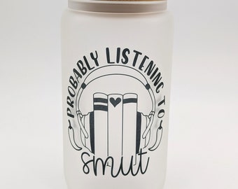 Smut Reader Glass Cup | Romance Reader  | Smut Reader Tarot Card | Witchy Gifts | Dark Romance Cup