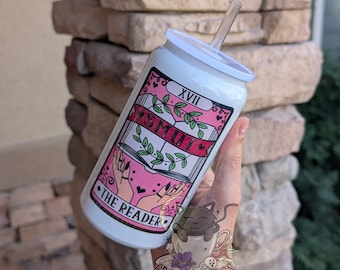 Stainless or Glass Cup Smut Reader | Romance Reader  | Smut Reader Tarot Card | Witchy Gifts | Dark Romance Cup