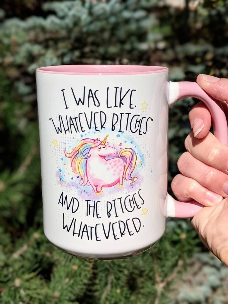 That Bitch custom glitter tumbler, coral glitter cup, funny travel mug –  GlitterGiftsAndMore