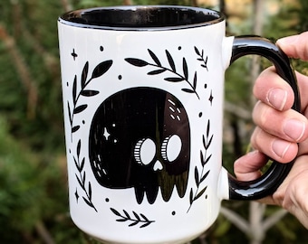 Halloween Coffee Mug | Witchy Mug | Fall Coffee Mug | Skull Cup | Personalized Mug